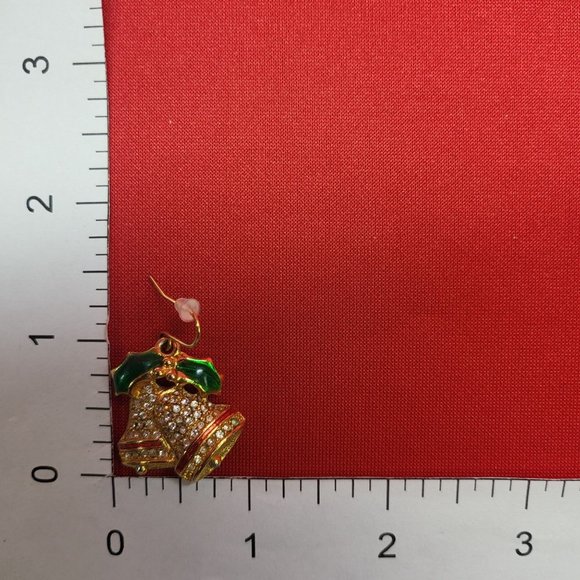 Christmas Bell Dangling Earrings - Picture 9 of 12